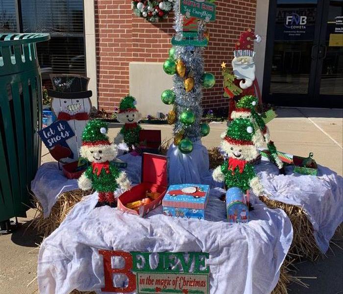 Christmas display downtown Coweta