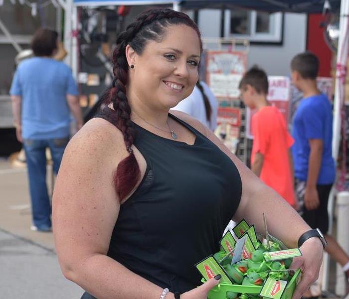 Handing out Ducks at the Porter Peach Festival 